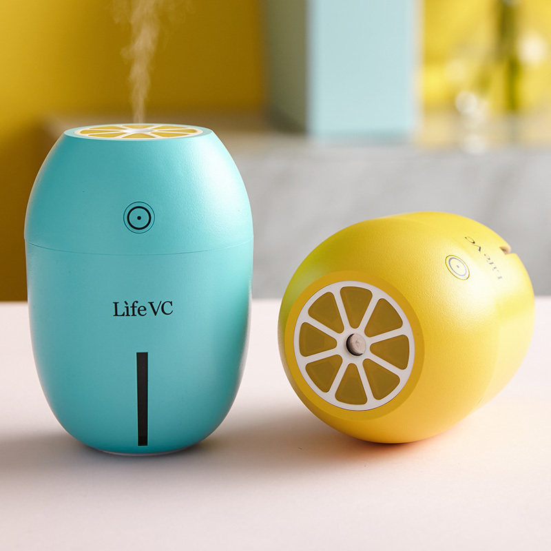Air humidifier small lemon mini USB bedroom office car silent anti-dry aromatherapy machine night light