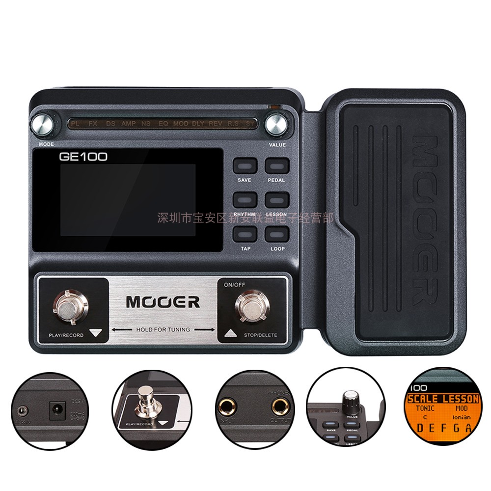 MOOER Magic Ear GE100 Double Trampled Nail Electric Guitar Comprehensive Effecter can desktop portable full touch key-Taobao