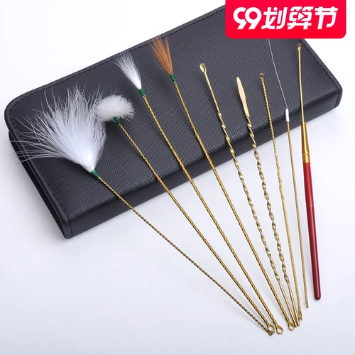 天艺 Ухо -Харвестирующие инструменты для выкопания артефакта уха, медные волосы, куриные волосы, волосы с краном крюч