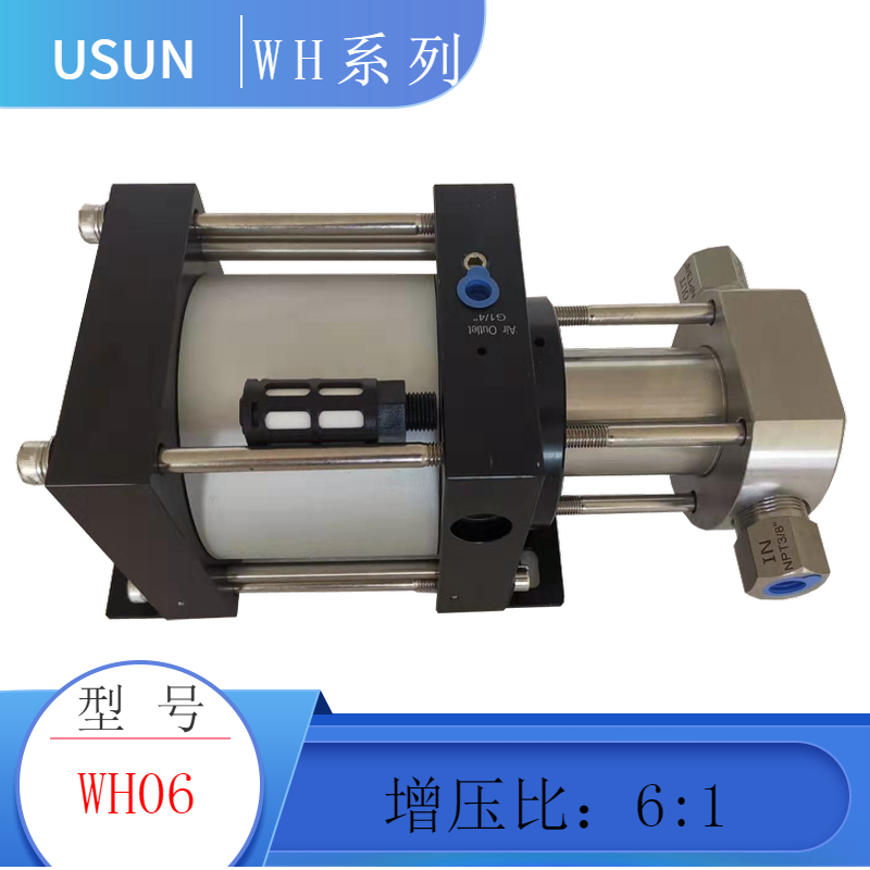 Maximum 40Bar WH06 Pneumatic liquid pressurized pump Pneumatic liquid booster pneumatic liquid booster valves