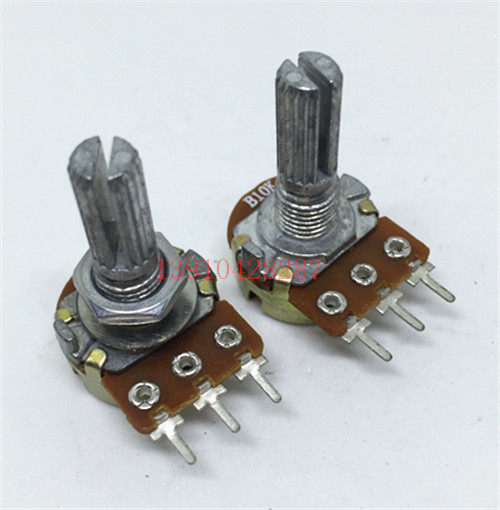 WH148 single joint potentiometers B 1 2 5 10K 20K 20K 50K 100K 250500 1M handle length 20mm