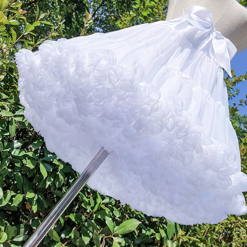 Skirt lolita lolita daily marshmallow clouds boneless soft yarn violence cos puffy skirt lining summer