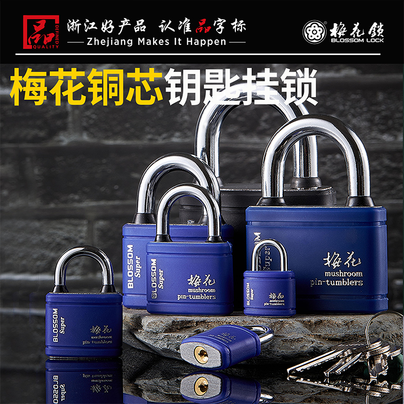 Padlock Dormitory Storage Cupboard Sub warehouse Home Lock car Outdoor Bag Glue Waterproof small locking head Key Plum lock-Taobao