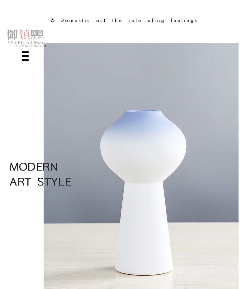I and contracted household ceramics dried flowers, soft decoration vase furnishing articles sitting room of Chinese style porch TV ark, decoration