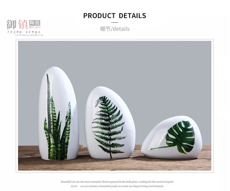 I and contracted household soft adornment of pottery and porcelain vases, plant flowers, place of the sitting room of Chinese style TV wine accessories