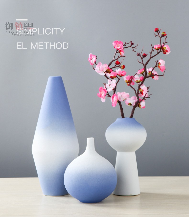 I and contracted household ceramics dried flowers, soft decoration vase furnishing articles sitting room of Chinese style porch TV ark, decoration