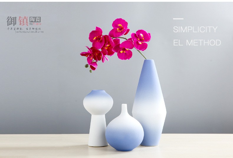 I and contracted household ceramics dried flowers, soft decoration vase furnishing articles sitting room of Chinese style porch TV ark, decoration