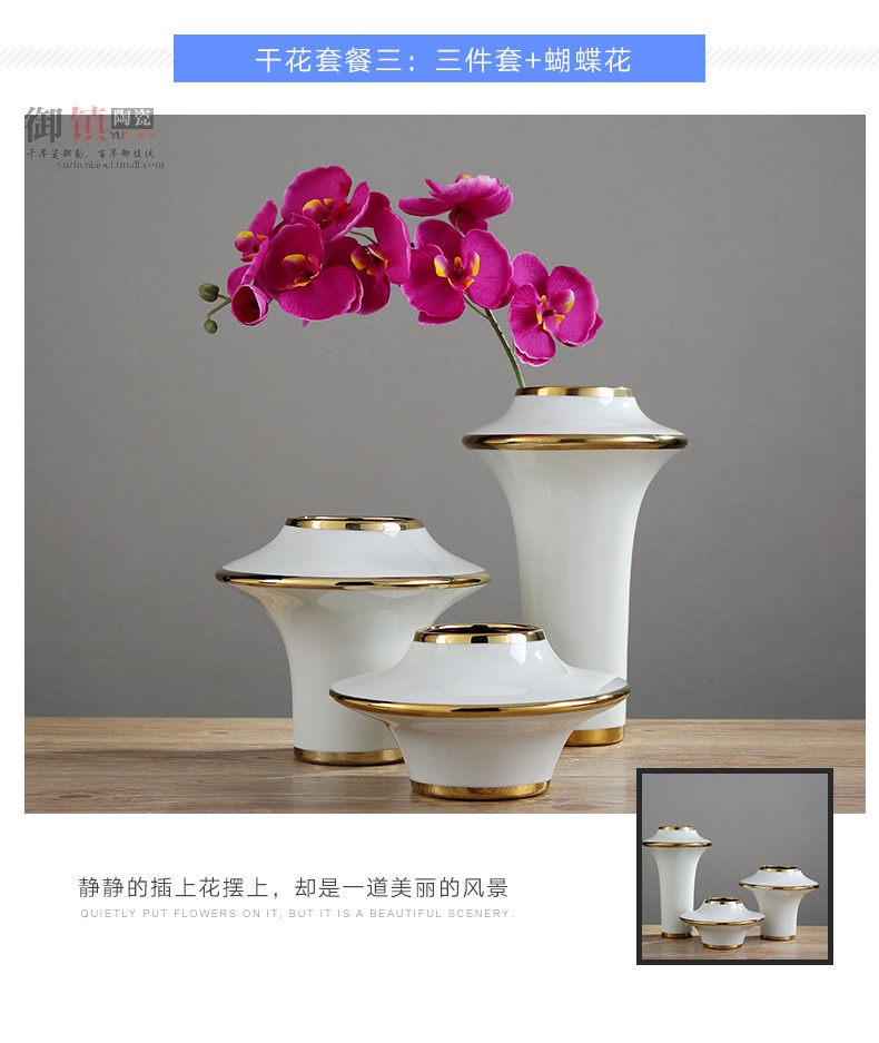 Northern wind ceramic key-2 luxury light wine excessive flower arranging device TV ark is the sitting room porch soft adornment art household act the role ofing is tasted