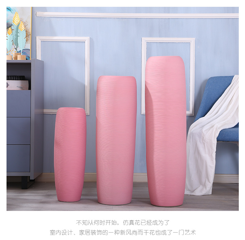 Jingdezhen modern simulation suit contracted sitting room of large vase household adornment flower arranging ins ceramic furnishing articles