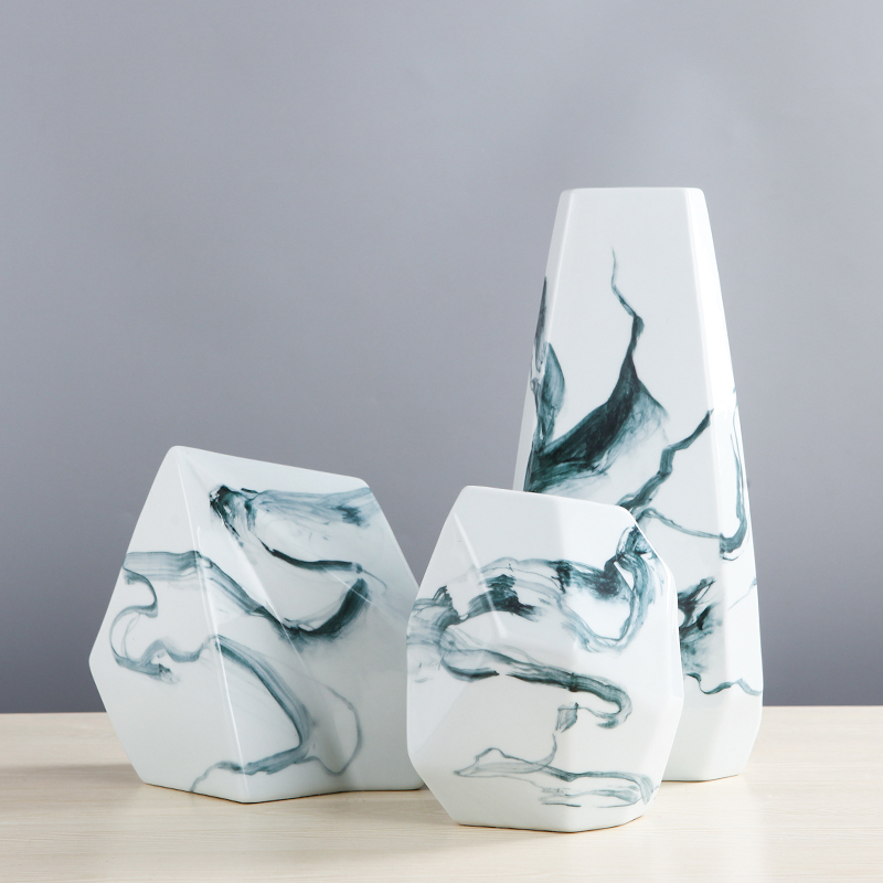 Creative household modern abstract ceramic vase desktop TV ark, place adorn article sitting room of Chinese style art decoration