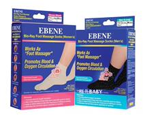 Malaysia DIRECT MAIL EBENE BIO RAY FOOT MASSAGE SOCKS
