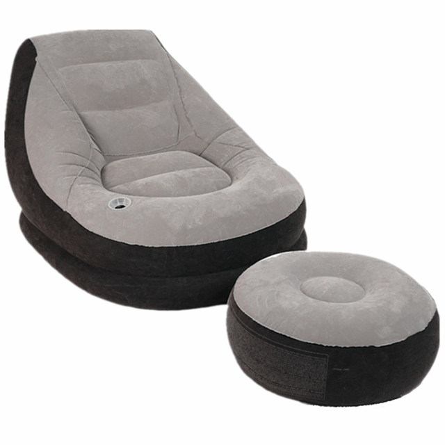 INTEX lazy sofa single bean bag bedroom balcony leisure lounge chair ຕຽງ sofa ຂະຫນາດນ້ອຍ folding inflatable sofa chair