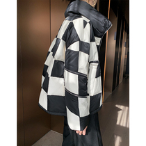  JU designer non-bumping shirt simple leather down jacket womens short leather jacket sheepskin fur coat