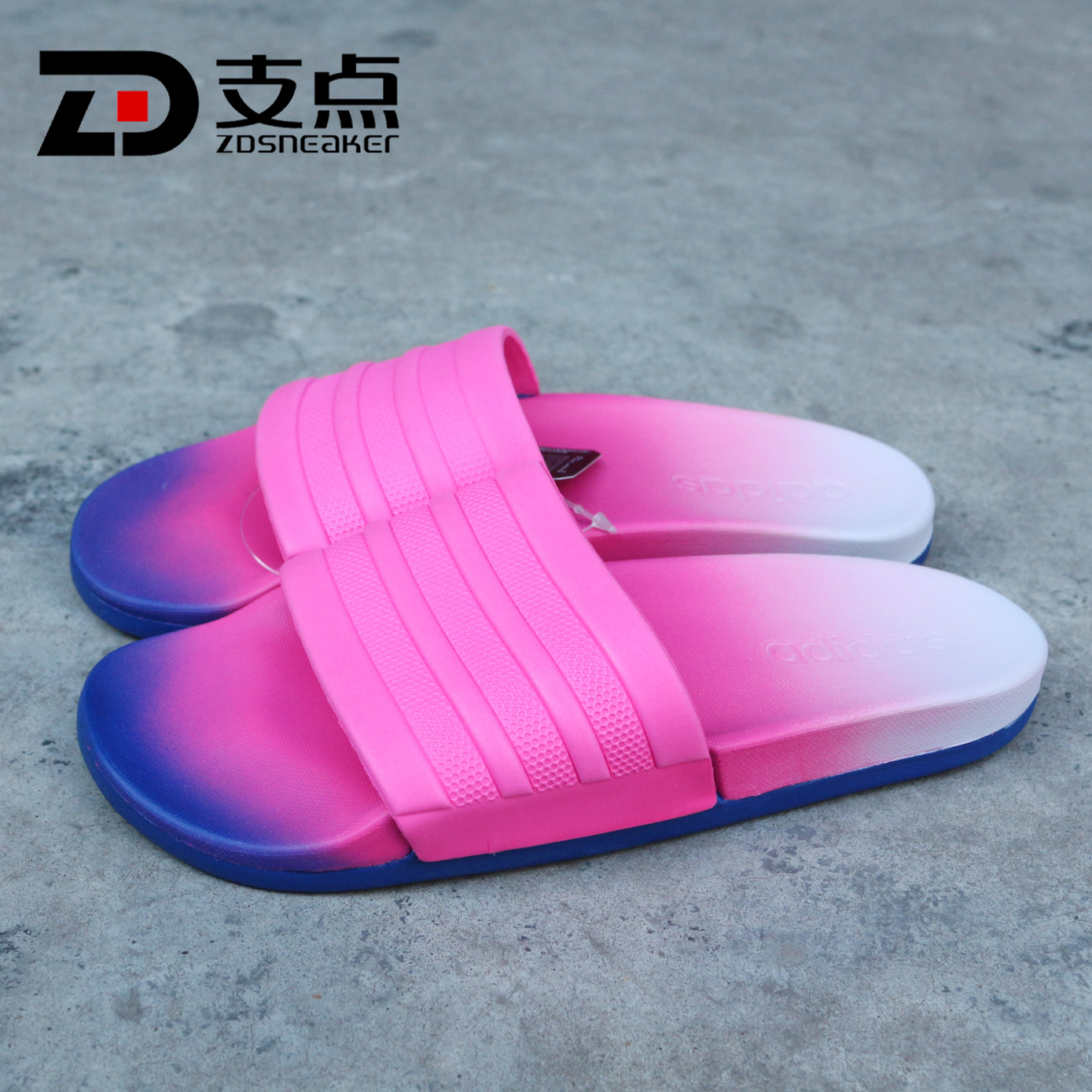 Adidas ADIDAS adilette CF + dép cầu vồng thể thao đi biển cho nữ CG3437 dép quai ngang adidas