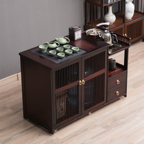 Bamboo mobile small coffee table kung fu tea table tea car tea table home living room tea simple tea tray tea set