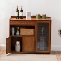 Bamboo microwave oven rack simple tea cabinet sideboard kitchen drawer locker storage cabinet cabinet dining room cupboard