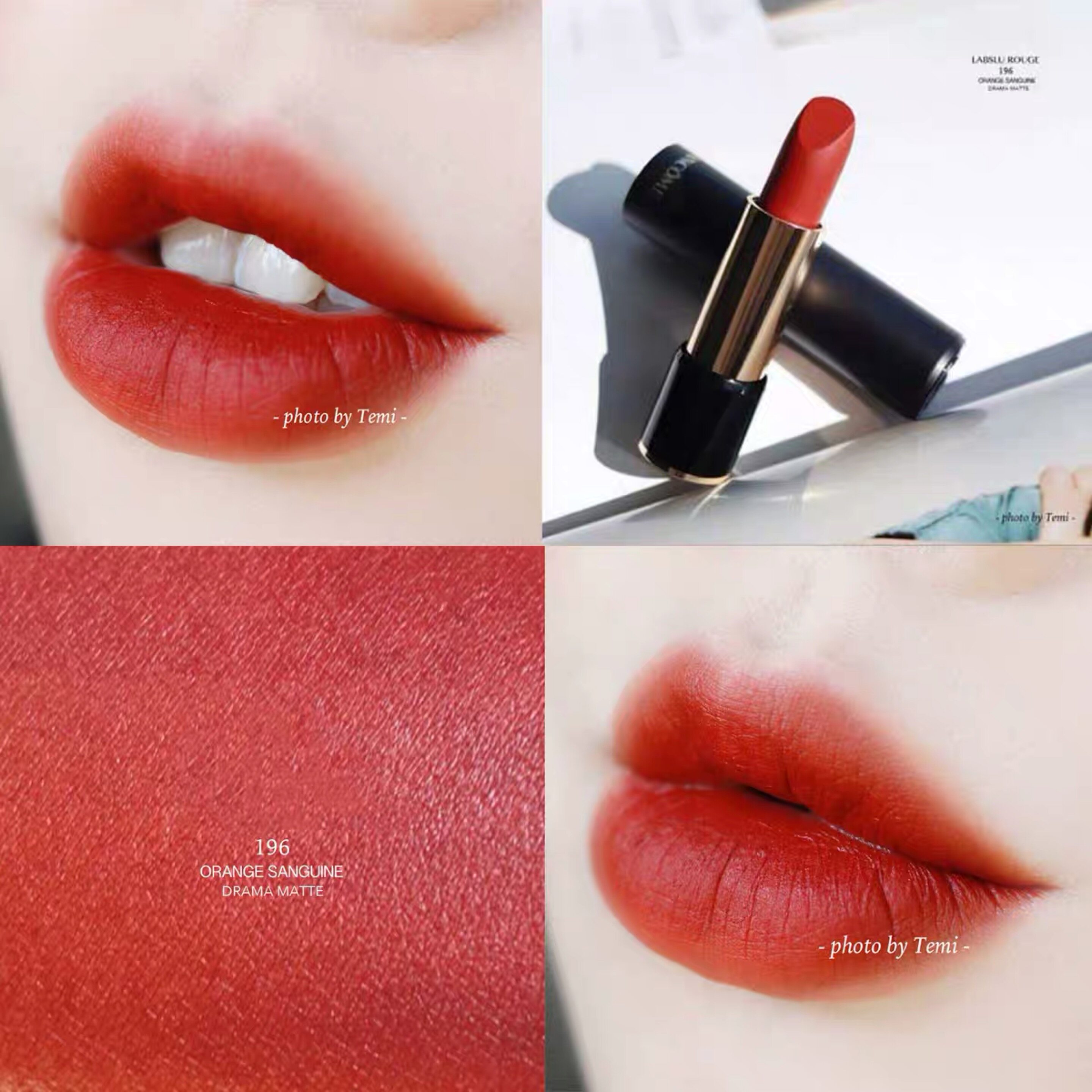 Spot Lancome Lancome Valentine's Day limited edition leather satin velvet lipstick 196 274 pink gold 888