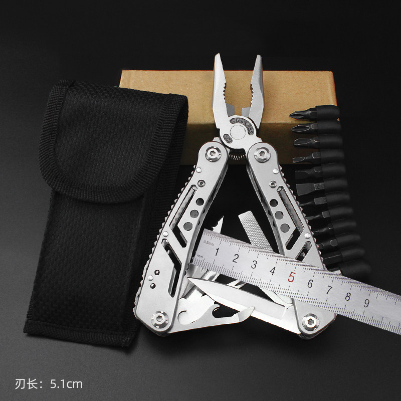 Versatile tool pliers outdoor mini combined tool small knife field portable folding pliers Survival equipment