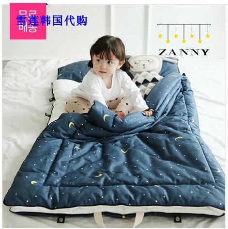 Chinese spot Korean children's cotton sleeping bag anti-kick quilt for four seasons 1.4 meters long can be used up to 7 years old