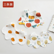 Baby bib spring and summer cotton thin breathable saliva towel men and women baby saliva pocket eating bib newborn