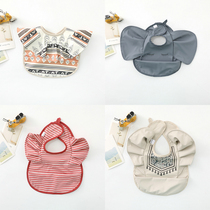 ins new baby food restaurant fashion foreign baby waterproof bib soft boy girl eating bib