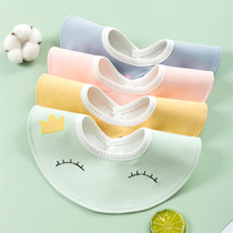 Korean new baby bib cotton 360 rotatable round bib baby waterproof saliva towel childrens rice pocket