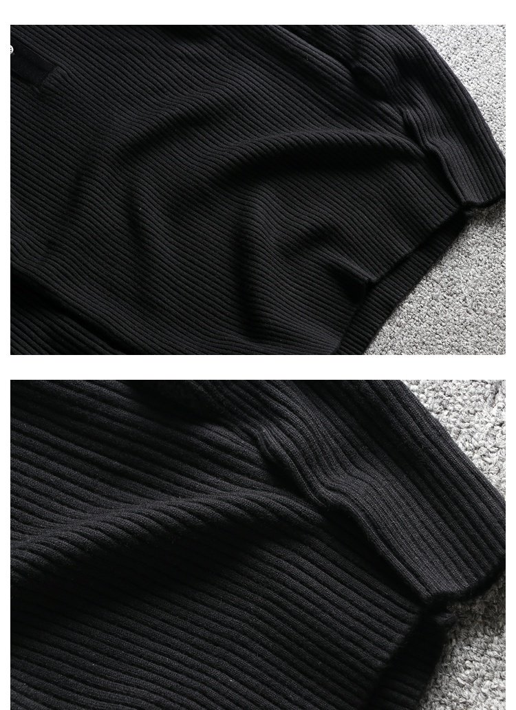 Áo len cashmere nam mùa thu đông cổ áo phiên bản Hàn Quốc của xu hướng áo thun đẹp trai áo len mỏng giản dị 3038 áo gió