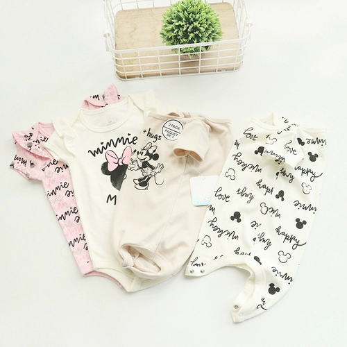 Мультяшное летнее детское боди, 0-24 мес., короткий рукав