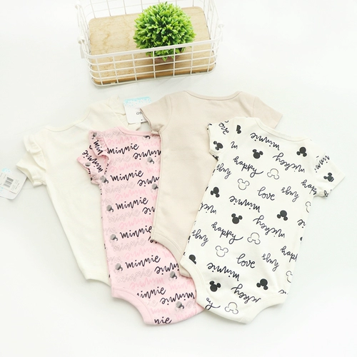 Мультяшное летнее детское боди, 0-24 мес., короткий рукав