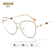 New lady ultra - light metal bulky butterfly style beautiful style large frame loose 10083