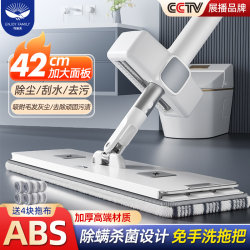 Xiangjiamei Flat Mop For Home 2025 New arrival One Dragging Clean Bean Bag Hand-free Cloth Strong Absorbent Mop Handy Gadget