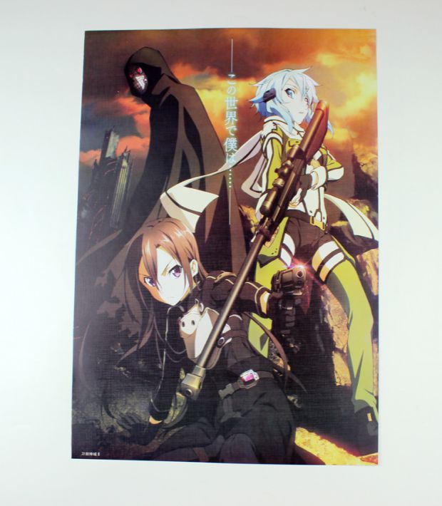 Anime hoạt hình Nhật Bản xung quanh Sword Art Online 2 Kirito Azna 8 poster lớn poster hình nền dán tường ảnh sticker