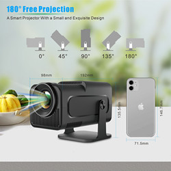Small Ultra-Clear Overseas Projector Mobile Screen Projection Ps4/Ps5/Switch/Home Bedroom Projector International Version Hong Kong, Macao and Taiwan Can Be Used to Project Ceiling Projector
