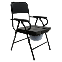 Thickened Steel Tube Elderly Sitting chair Foldable toilet for pregnant woman Mobile toilet Older sitting poo chair Toilet Chair