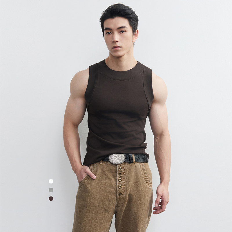 Lumen South Studio Three-Color 26 New Style Elastic Ribbed Vest