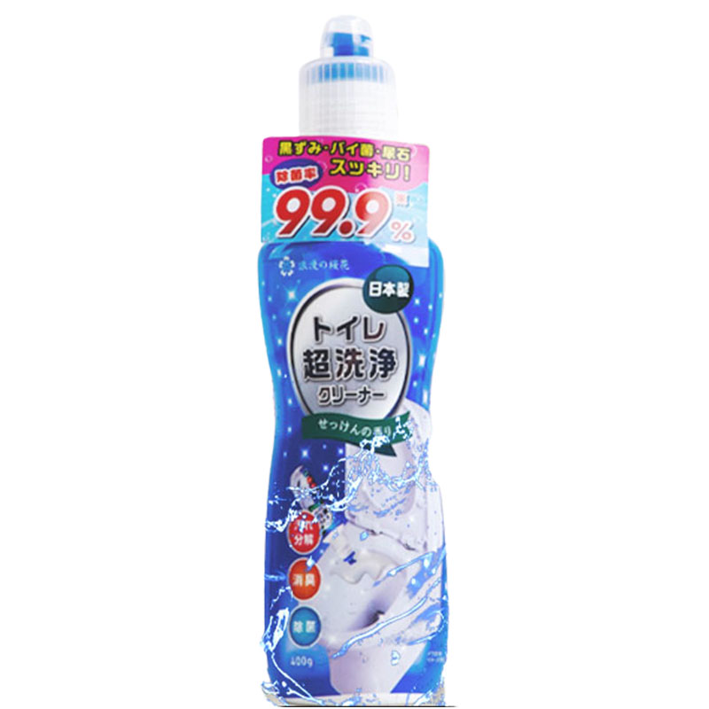 【单件包邮】浪漫樱花日本制除菌抑菌洁厕除垢马桶清洁剂400g1瓶