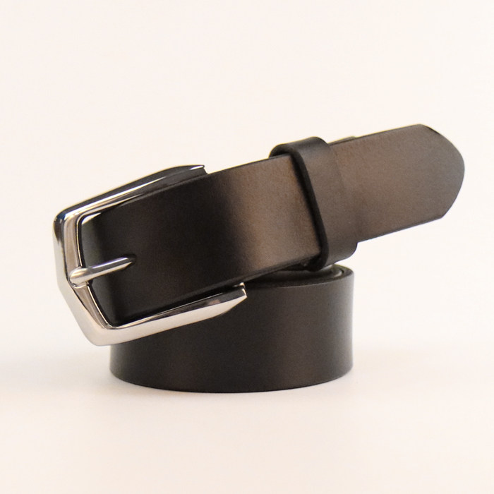 Male Stainless Steel Day Character Button Youth Head Layer Dyeing Yellow Cow Leather Pants With Pure Cow Leather 100 Lap Belt