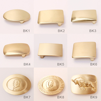Mens belt head Pure brass 4CM pants belt buckle head Belt head buckle accessories clip Full copper clip head