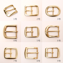 Waist belt Mens pure copper brass pin buckle Mens belt buckle Scalp lead belt clip accessories Buckle buckle