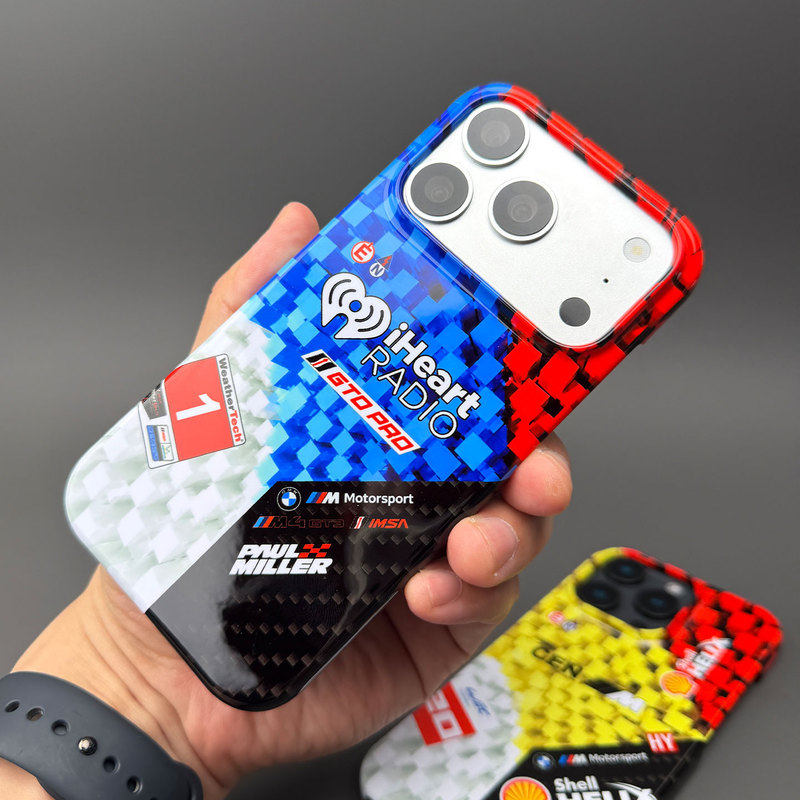 Dizzy Imsa Classic Racing Car Bmw M4 Gt3 Evo # 1 Paul Miller Racing Team Painted Phone Case for Apple 17Air, Xiaomi 17Pro, Samsung S26Ut