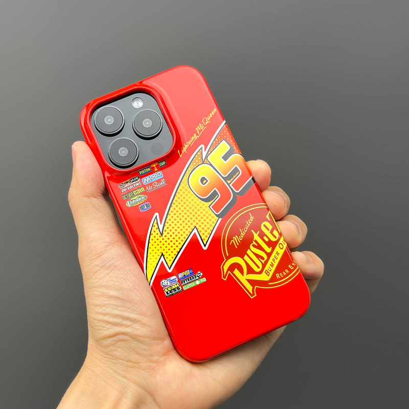 Dizzy Classic Car Animation Lightning Mcqueen No. 95 Racing Car Paintwork Fan Merchandise Phone Case Suitable for Apple 17Promax