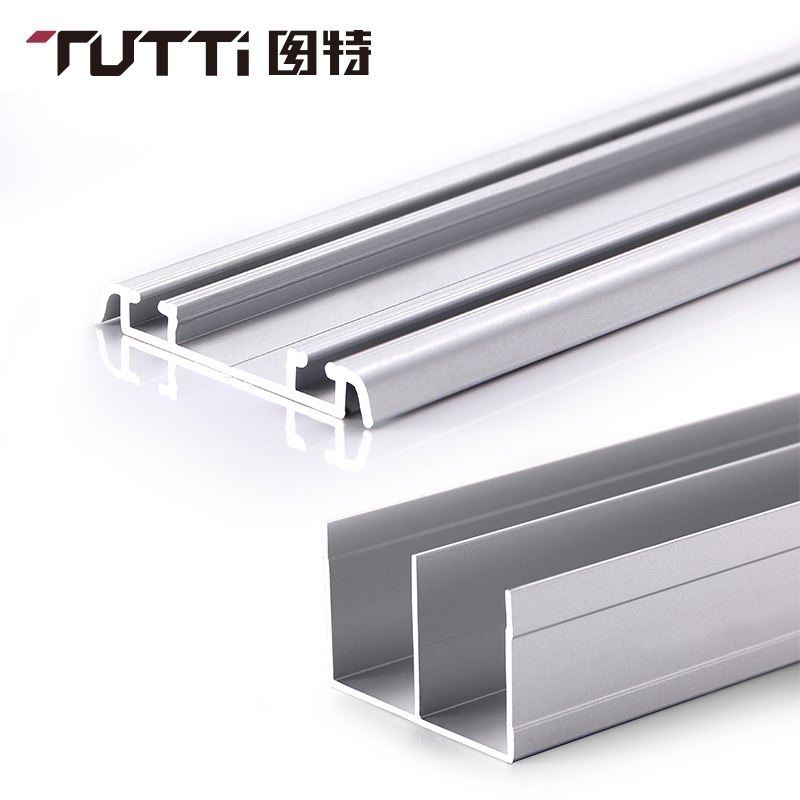 Tute aluminum extrusion material sliding door slide T307 306 track 2 meters