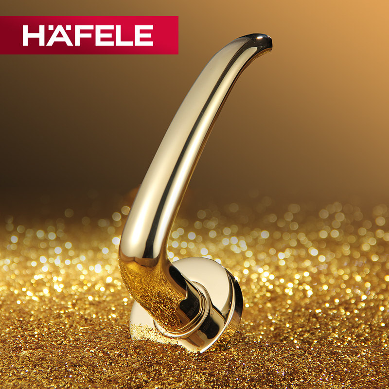 Germany HAFELE HAFELE stainless steel lock door lock two-piece lock PVD gold lock indoor door handle 077