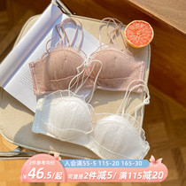 Shoulder-free underwear Female small breasts Poly Beauty Back Slim anti-slip Breasted Wrap Breast-free Bra Bra Hood Suit