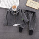 Baby boy autumn clothes 0-1-2-3 years old dress boy spring and autumn three-piece suit children's suit 2022 tide 5