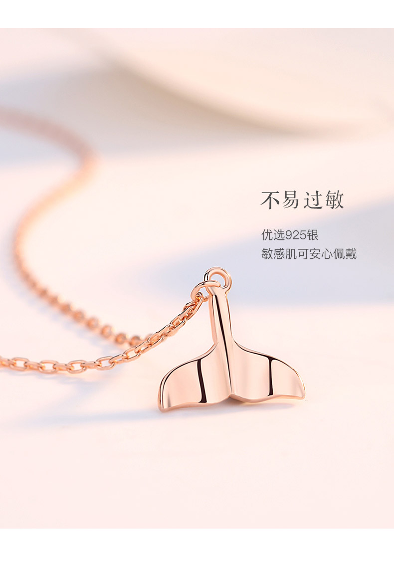 Đuôi cá đuôi cá 2019 mới vòng chân nữ phiên bản Hàn Quốc của bạc sterling đơn giản hoa hồng vàng sinh viên gợi cảm Sen cá tính lắc chân
