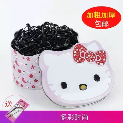 Black girl does not hurt hair is not easy to break disposable rubber band thickened and thickened little girl adult female high elastic skin