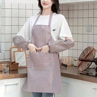 Комплект, фартук, кофейные нарукавники