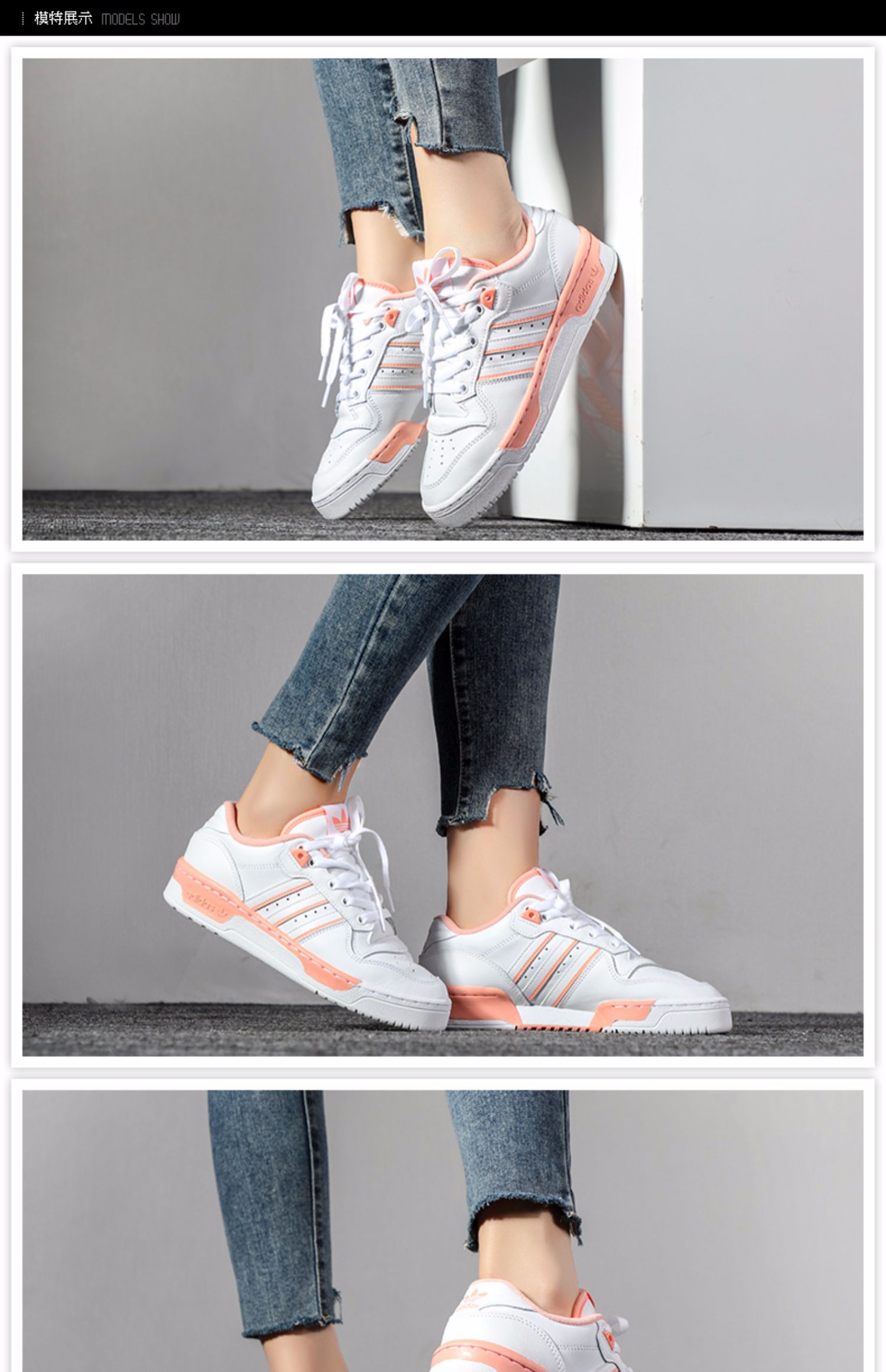 Giày nữ Adidas 2019 mùa hè cỏ ba lá mới RIVALRY Xu hướng giày thể thao giản dị thấp nhất EE5933 - Dép / giày thường giày thể thao nữ đế cao