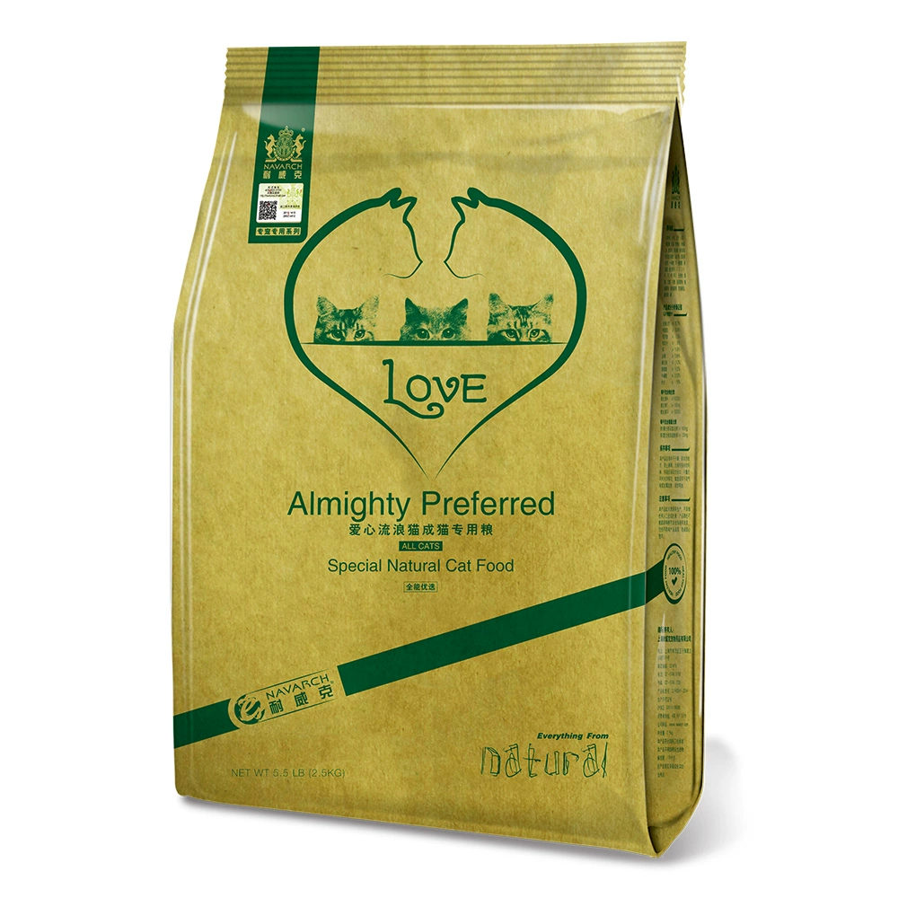 Nawick Love Stray Thức ăn cho mèo 2,5kg Thức ăn chủ yếu Hương vị cân bằng dinh dưỡng Gà 5kg Thức ăn cho mèo tự nhiên Loại phổ biến - Cat Staples